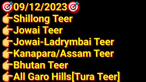 all garo hills teer